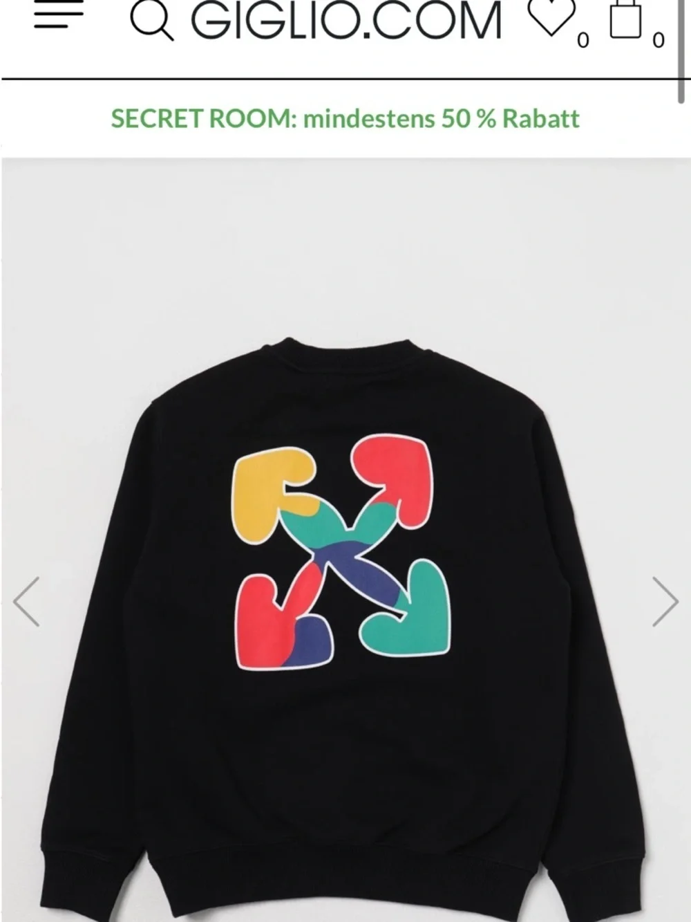 Off-White Black Script $265 Logo Printed Crewneck youth 12 boys spring casual